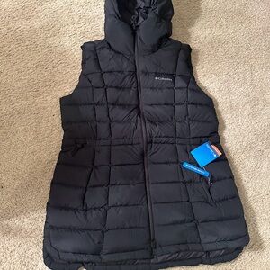 Collumbia goose  jacket  slevelees  blk size l, X-Large